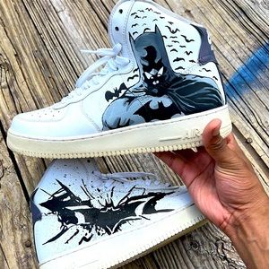 Custom Batman high top Air Force ones